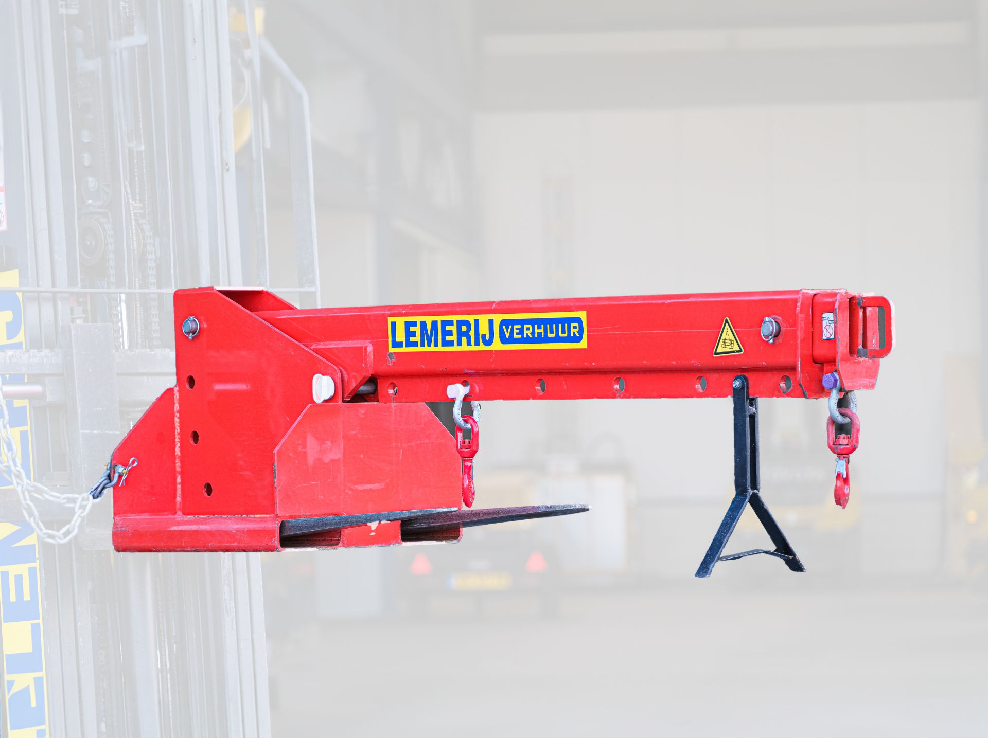 Heftruck hijsarm ; 2,5 ton ; Telescopisch met haak