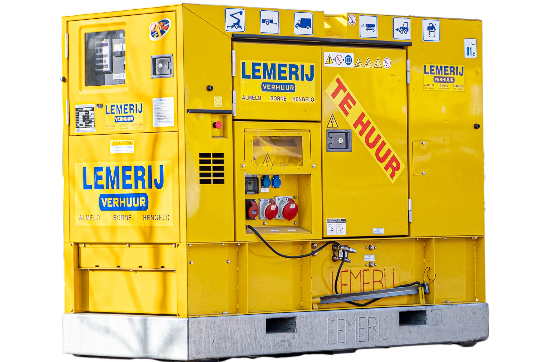 Aggregaat  37 kVA  ;  410 V  /  3 x 52 A ; Ultra Silent