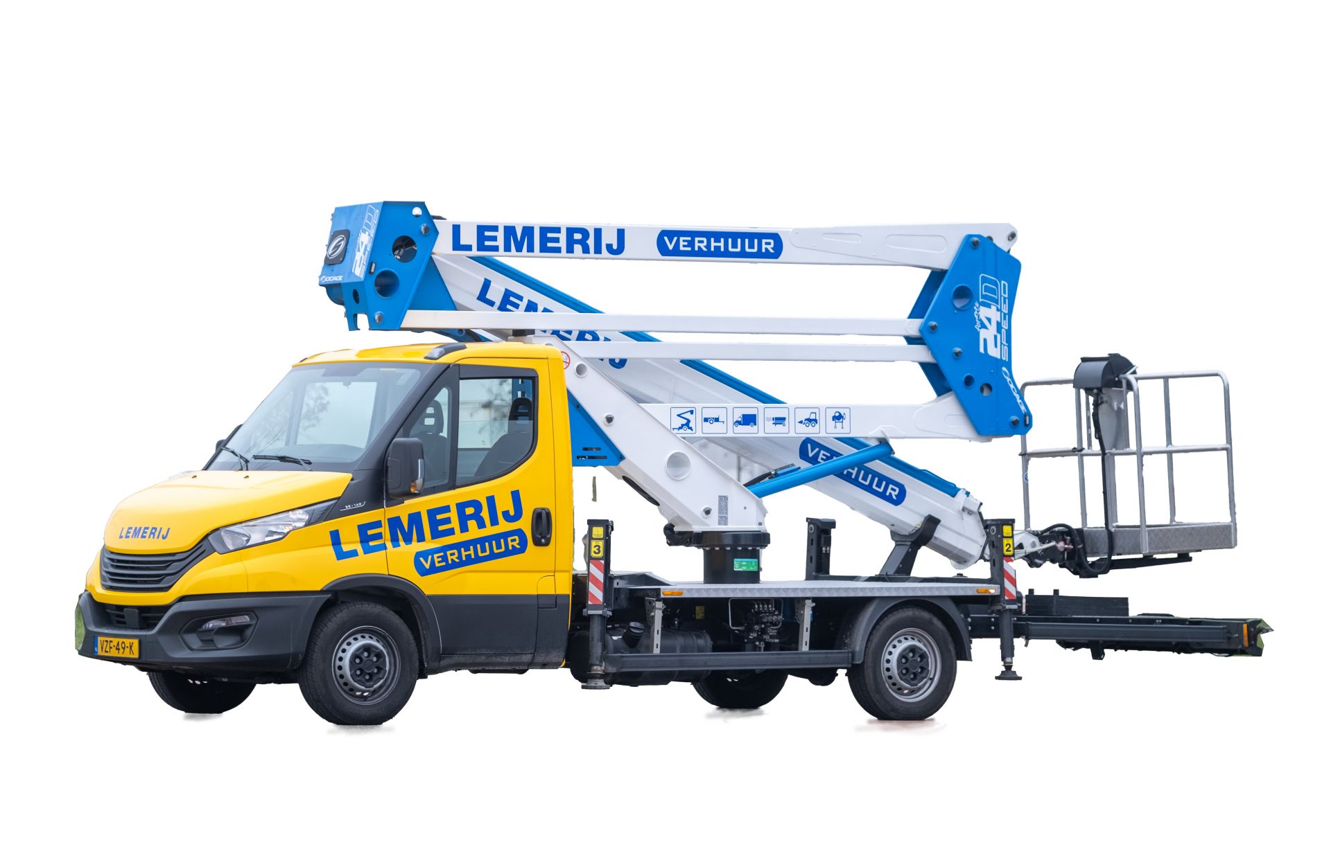Auto hoogwerker ; Kniktelescoop ; w.h. 24 m