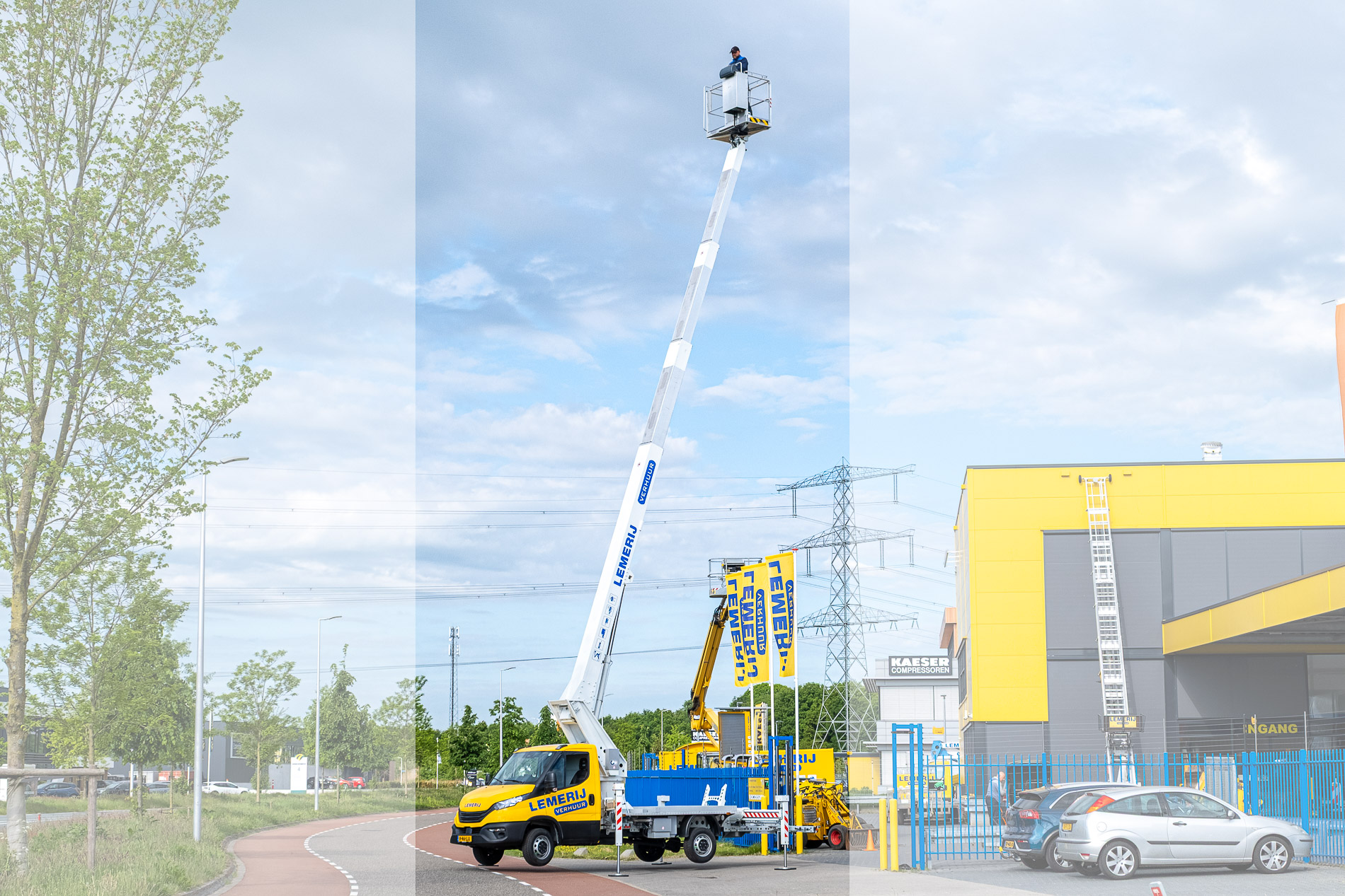 Auto hoogwerker; Telescoop; w.h. 25m