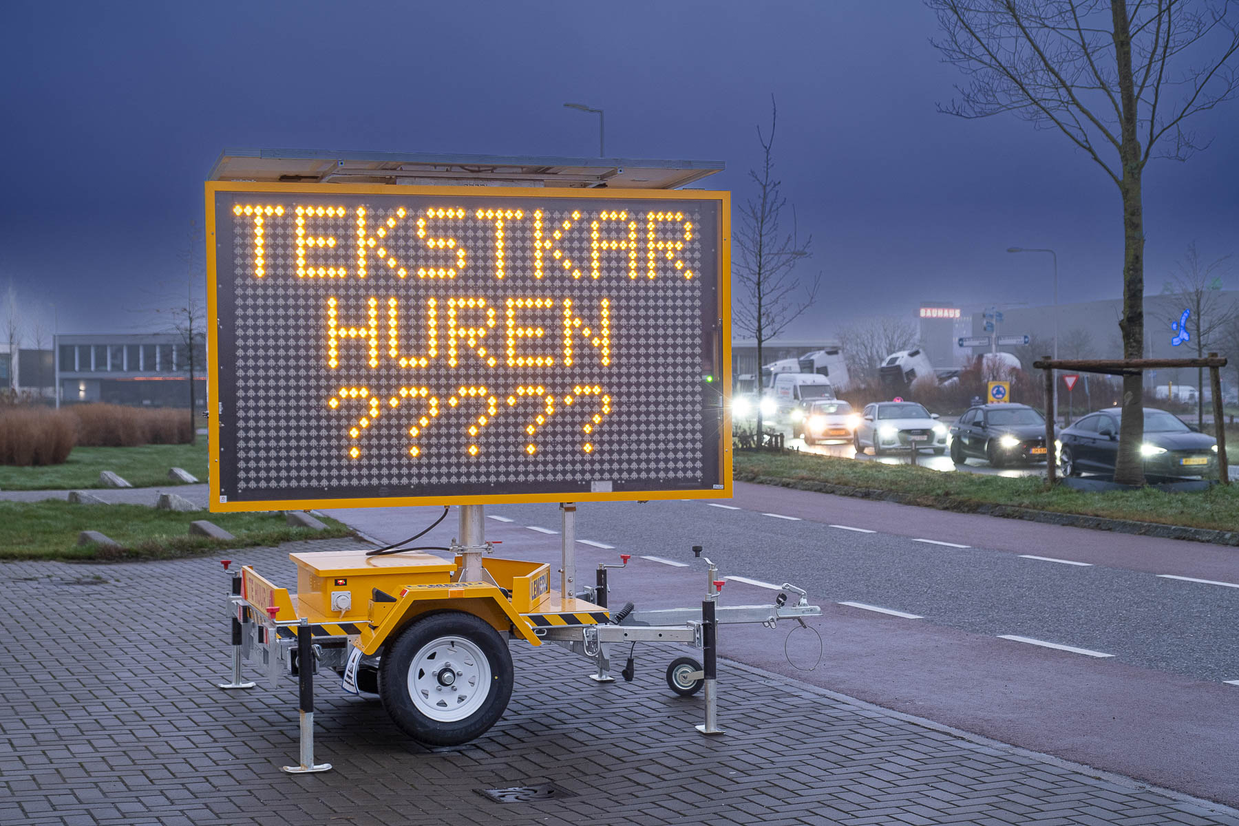 Mobiele Tekstwagen/Tekstkar 