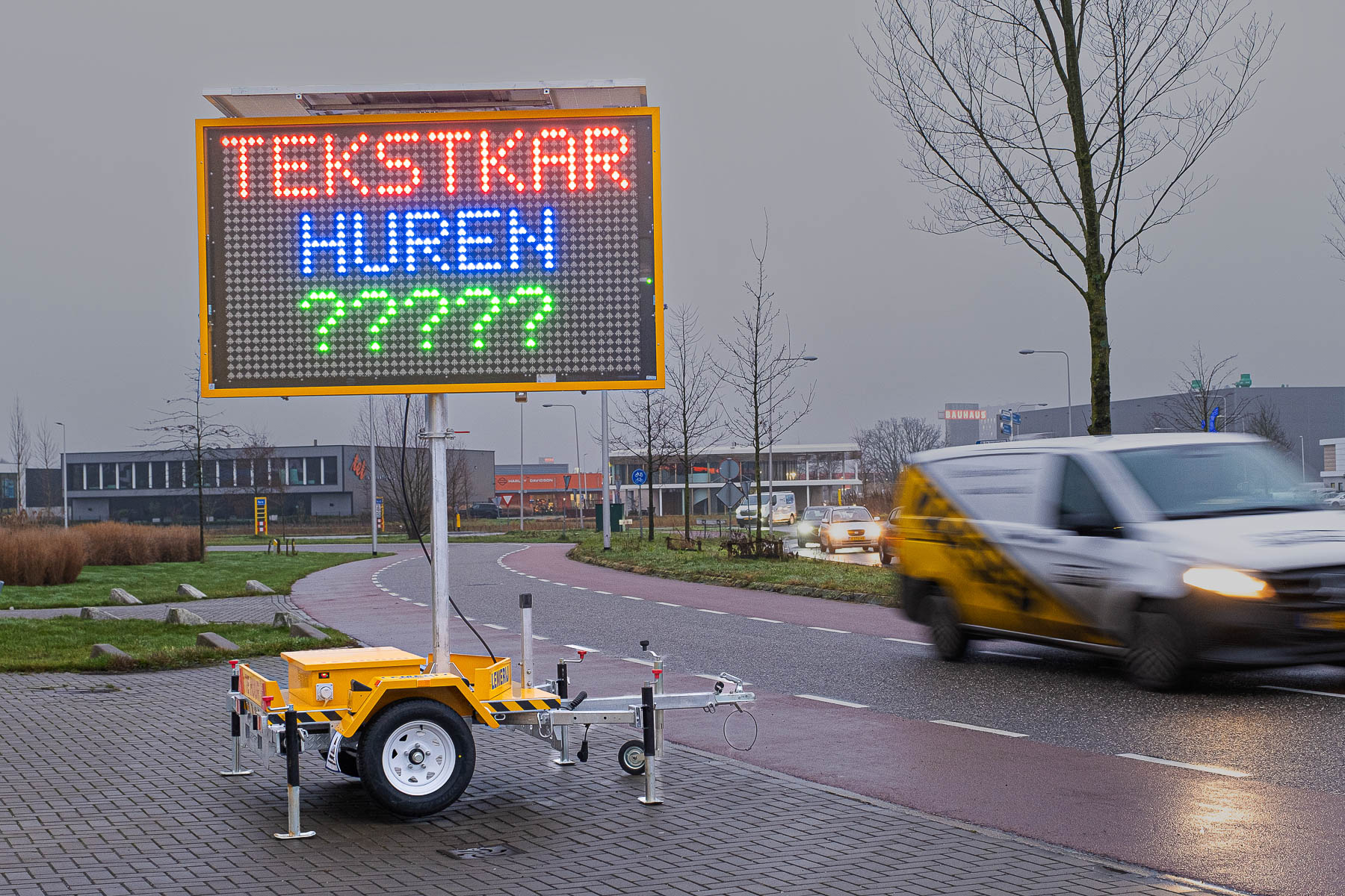 Mobiele Tekstwagen/Tekstkar 