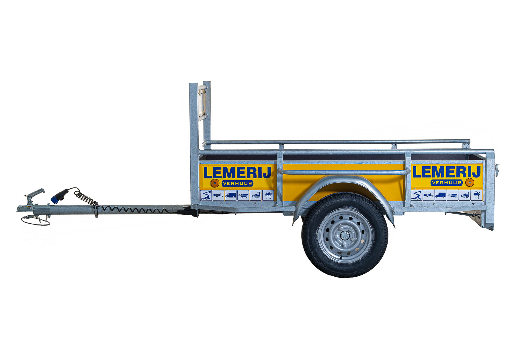 Open aanhangwagen ; inw.maten: 110x193 cm ; Laadvermogen: 600 kg