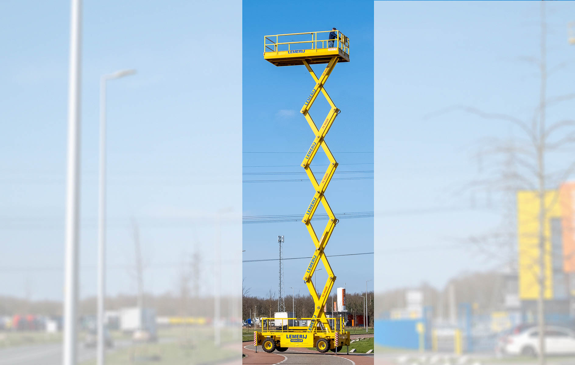 Schaarhoogwerker ; diesel (4x4) ; w.h. 18,5 m