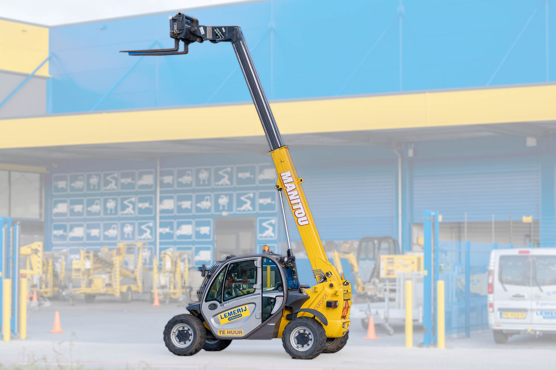 Verreiker ; hefcapaciteit 2,5 ton ; hefhoogte 5,85 m