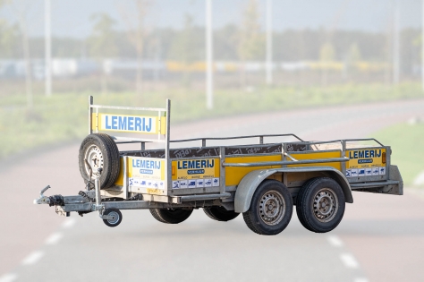 Open aanhangwagen ; inw.maten: 130x300 cm ; Laadvermogen: 1500 kg